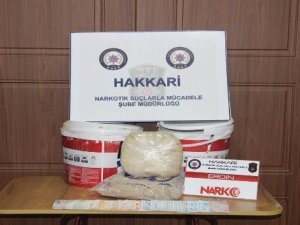 Peynir kovalarında 5 kilo eroin ele geçirildi