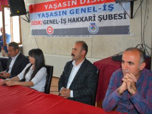 DİSK/Genel-İş Hakkari Şubesi 2. Olağan Kongresi Yapıldı