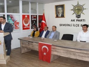 AK Parti Hakkari İl Başkanı Gür Şemdinli'de