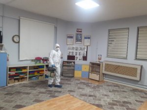 Hakkari’de Anaokulları Dezenfekte Edildi