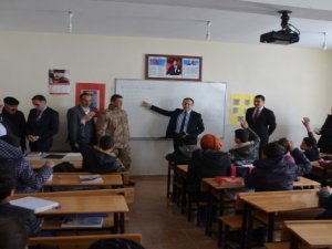 Kaymakam Güven'den okul ziyaretleri