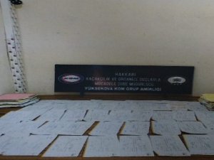 Hakkari'de senet operasyonu: 11 gözaltı