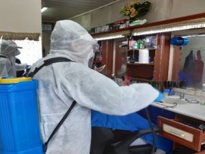 Hakkari'de dezenfekte çalışmaları sürüyor