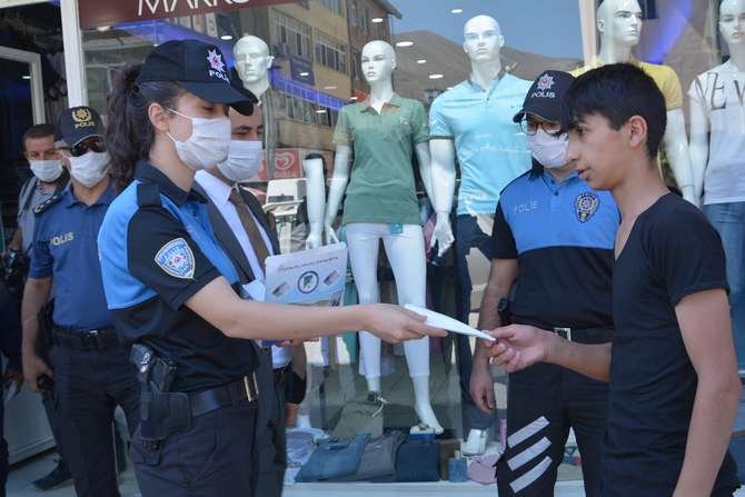 Hakkari’de maske denetimi sürüyor
