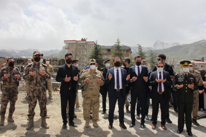 Hakkari'de jandarma konut temeli atıldı