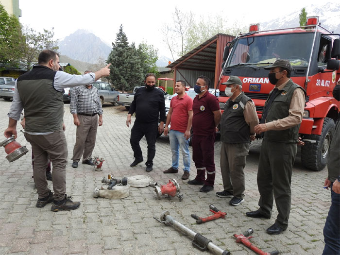 Hakkari'de orman yangınları hazırlıkları tamamlandı