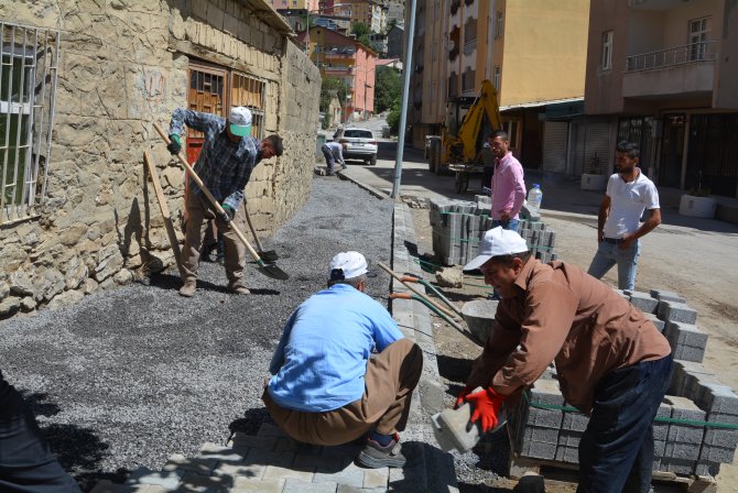 Hakkari’de asfalt için hazırlık başladı
