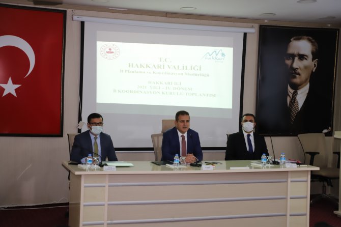 Hakkari'deki yatırımlar masaya yatırıldı