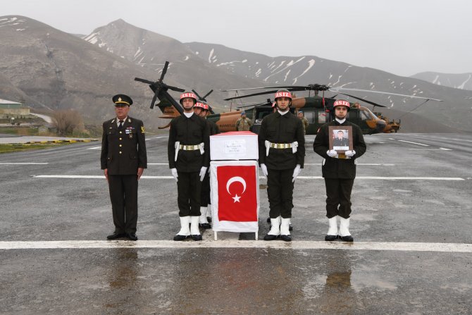 Hakkari'de şehit Kanlıkuyu için tören düzenlendi
