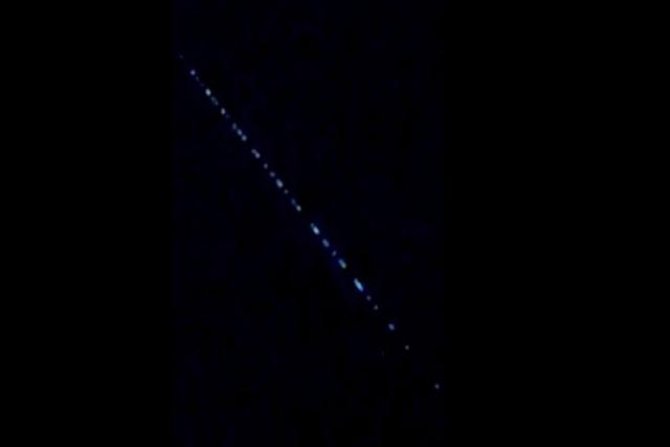 Starlink uyduları Yüksekova'da görüntülendi