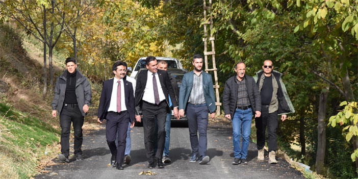 Kumbasar ve Köroğlu BSK asfalt çalışmalarını inceledi