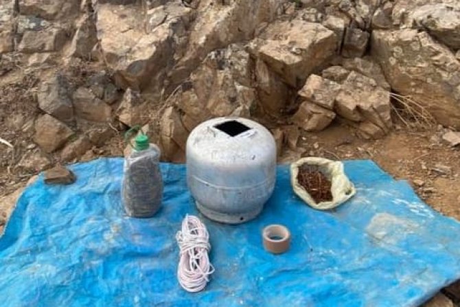 Hakkari'de patlayıcı ele geçirildi