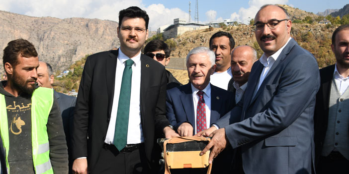 Çukurca düğün salonunun temeli atıldı