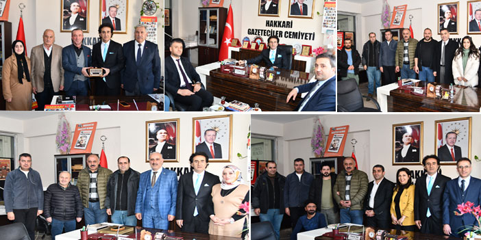 Hakkari Gazeteciler Cemiyetine 10 Ocak ziyaretleri