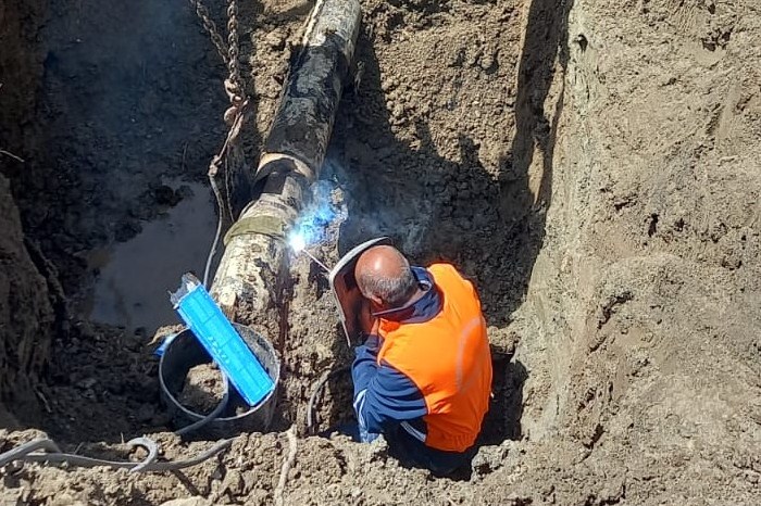 Hakkari'de ana su şebekesi hattı onarıldı