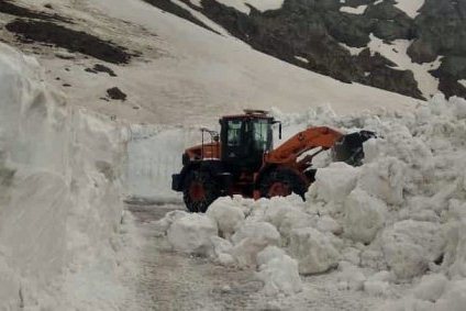 Hakkari'de Mayıs ayında karla mücadele