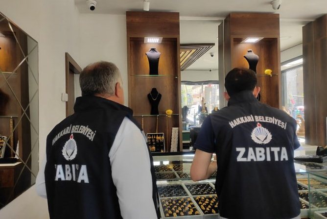 Hakkari zabıtasında ruhsat denetimi
