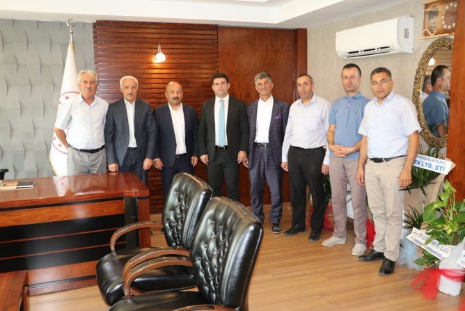 Muhtarlardan Müdür Yılmaz'a ziyaret