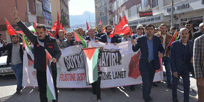 Hakkari'de cuma çıkışı Gazze'ye destek yürüyüşü!