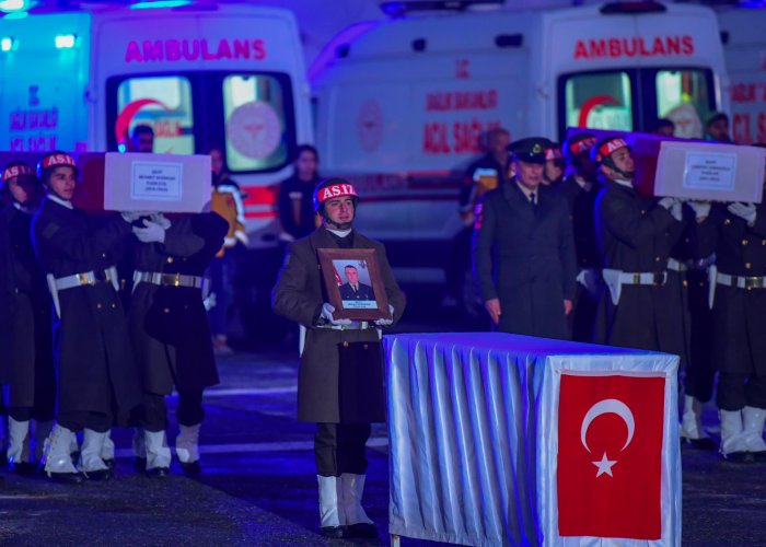 Pençe-Kilit Harekatı Şehitlerinin Cenazeleri Hakkari'de Uğurlandı