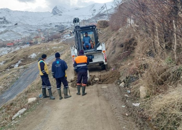 Hakkari Bağlar’ da 15 ev kanalizasyon hattına kavuşuyor