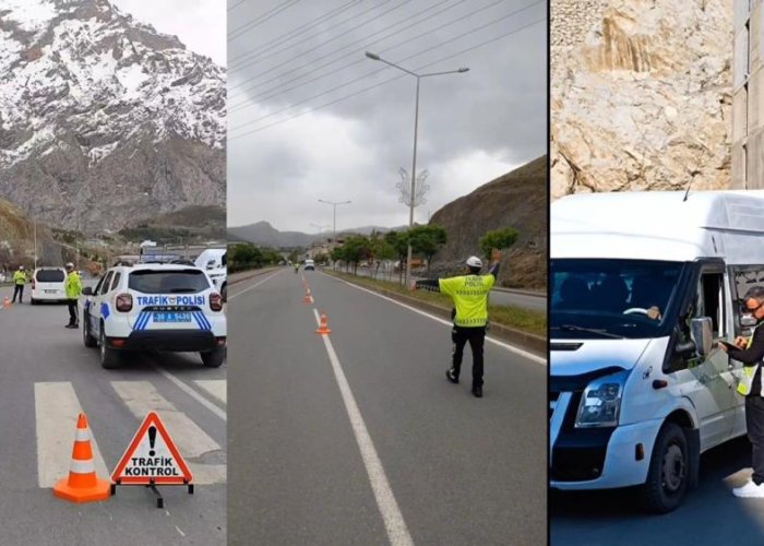 Hakkari’de “Hayatla Yarışılmaz” sloganıyla radar denetimi