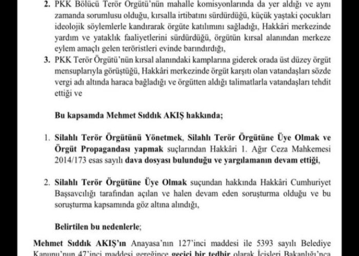 İç işleri bakanlığından Akış açıklaması