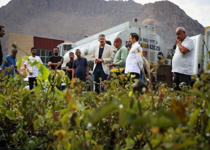 Hakkari'deki peyzaj için 9 bin 60 bitki geldi