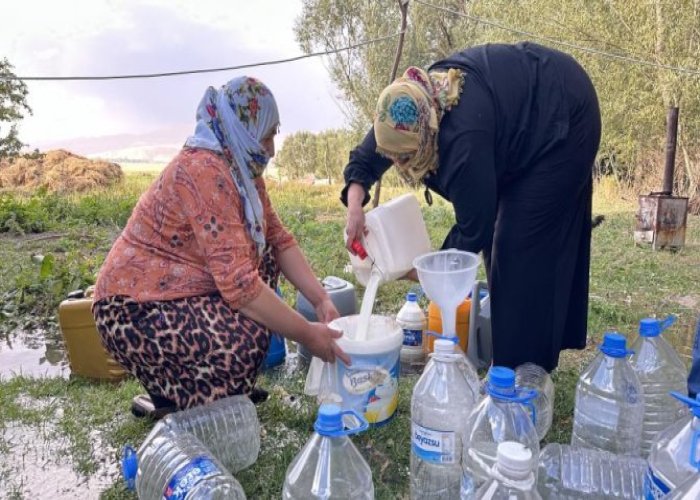 Süt merkezi Yüksekova'da kışlık süt mesaisi