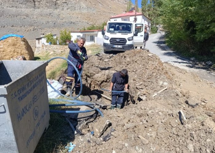 Hakkari'de 1 günde 10 su arızası giderildi