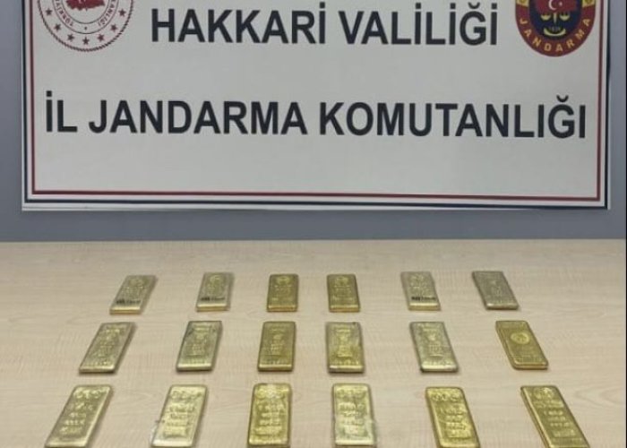 Hakkari'de 54 milyon TL değerinde altın ele geçirildi