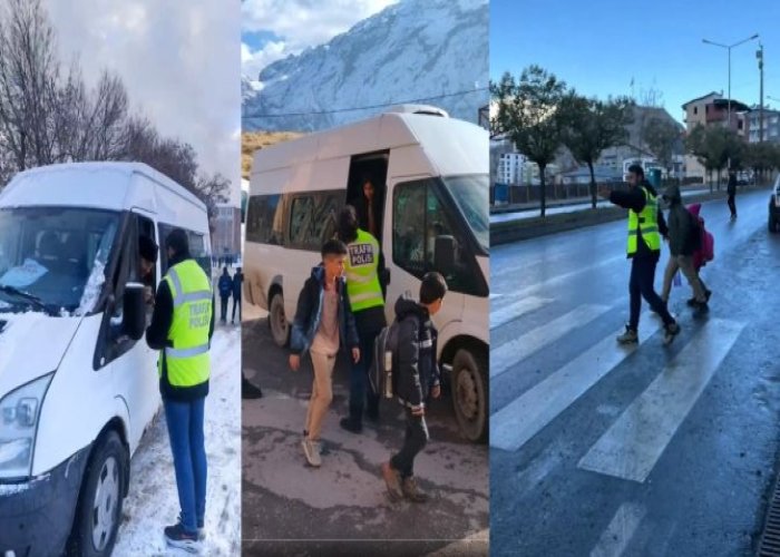 Hakkari’ polisinde okul çevresinde sıkı denetim