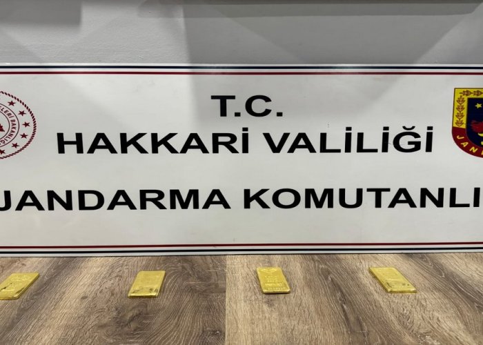 Hakkari'de 4 kilo külçe altın ele geçirildi