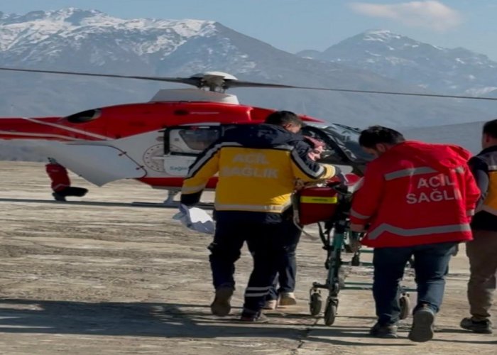 15 aylık Melisa için helikopter havalandı