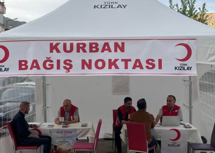 Hakkari’de Kurban bağış noktası hizmete açıldı