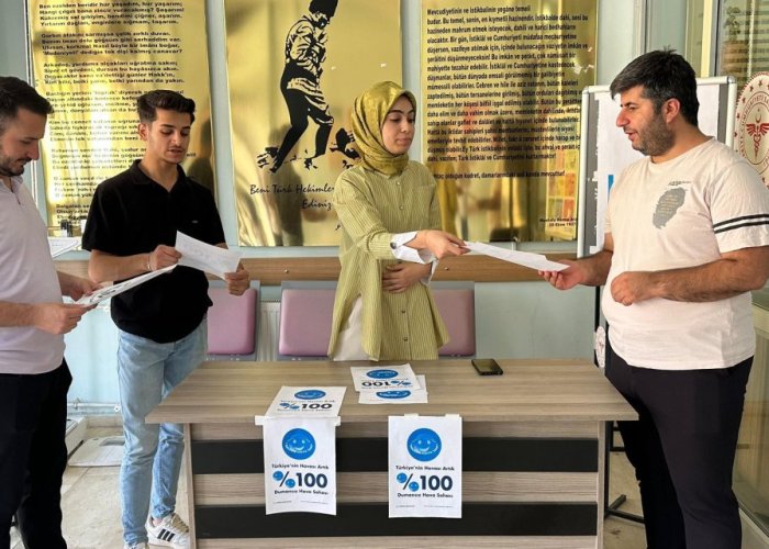 Derecik’te Sigara ve tütünle mücadele etkinliği