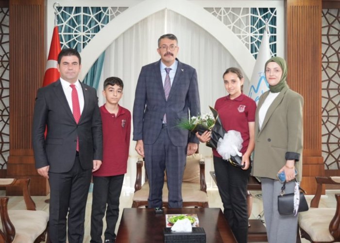 Vali Çelik'e ilköğretim haftası ziyareti