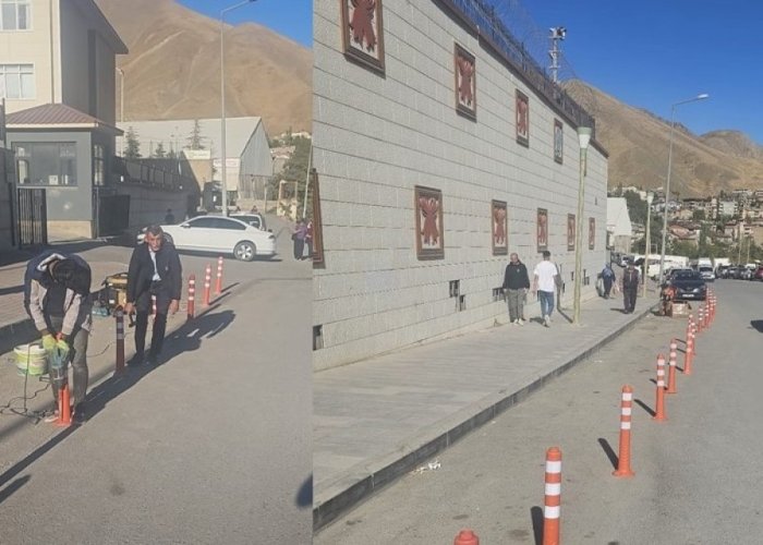 Okul caddesine dubalı önlem