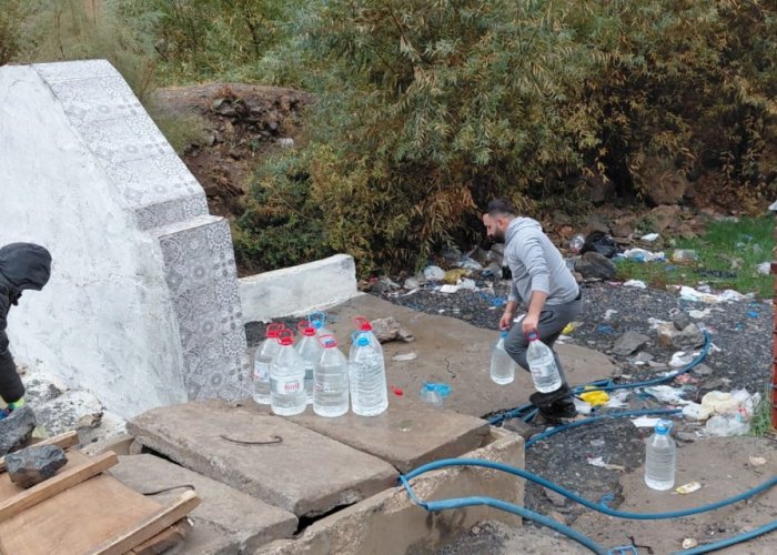 Sümbül Dağı’ndaki hayırsever çeşmesi çöplüğe döndü