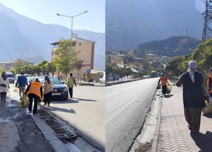Hakkari’de köşe bucak temizlik
