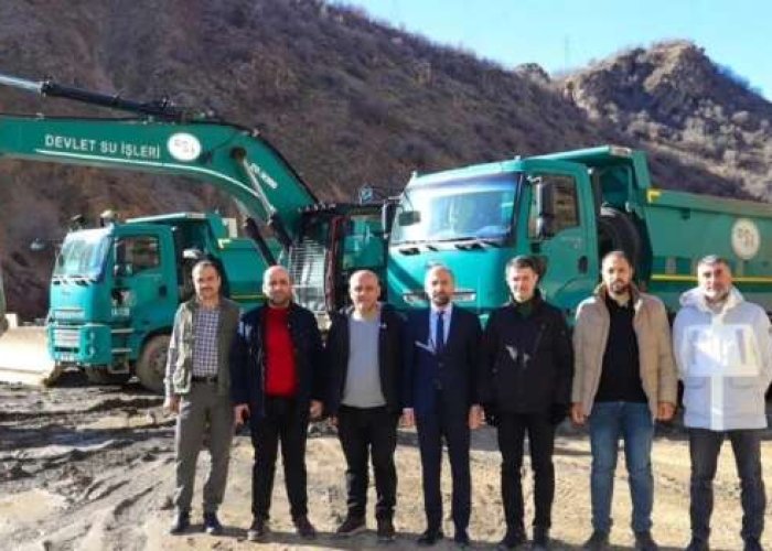 Çukurca’da su bendi çalışmaları yerinde incelendi