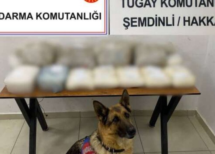 Şemdinli kırsalında iki çuval uyuşturucu ele geçirildi
