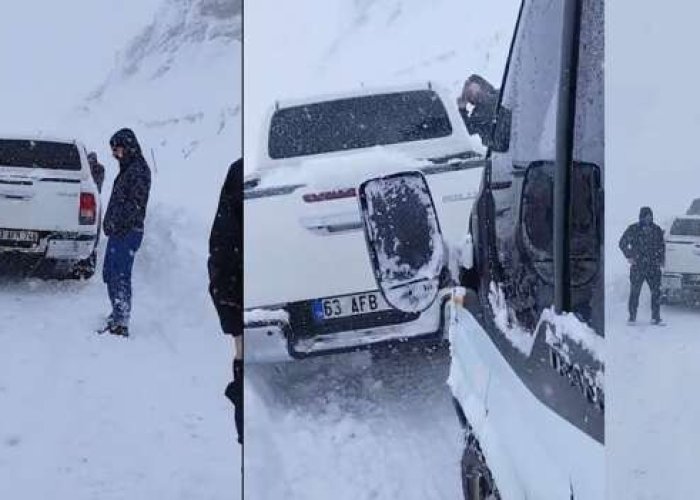 Kayak Merkezi yolunda mahsur kalanlar kurtarıldı