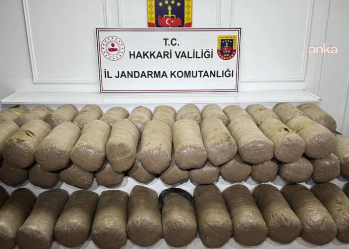 Hakkari'de 503 kilogram Esrar ele geçirildi