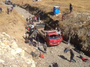 Hakkari'de Kaçakları Taşıyan Kamyonet Şarampole Devrildi: 65 Yaralı