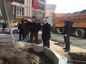 Başkan Epcim kent merkezindeki çalışmaları denetledi