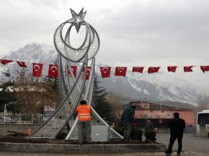 Hakkari’de Cumhurbaşkanı Erdoğan için hazırlık