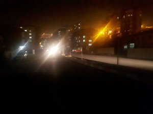 Çevre Yolu Caddesi Karanlığa Gömüldü