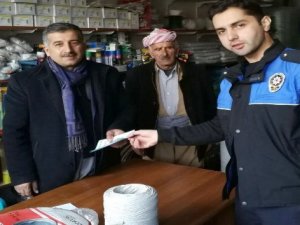 Şemdinli polisinden esnaf ziyareti