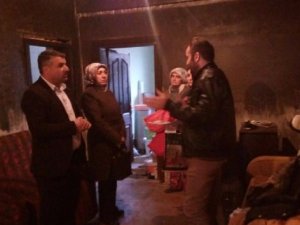 AK Parti’den yangın mağduru aileye ziyaret